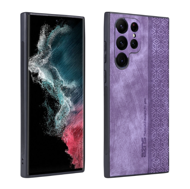 AZNS 3D Embossed Skin Feel Phone Case - For Samsung Galaxy S22 Ultra - mosaccessories